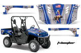 UTV Graphics Kit Decal Wrap For Yamaha Rhino 450/660/700 2004-2013 TBOMBER BLUE