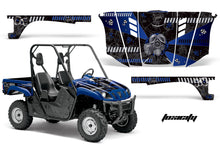 Load image into Gallery viewer, UTV Graphics Kit Decal Wrap For Yamaha Rhino 450/660/700 2004-2013 TOXICITY BLUE BLACK-atv motorcycle utv parts accessories gear helmets jackets gloves pantsAll Terrain Depot