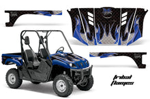 Load image into Gallery viewer, UTV Graphics Kit Decal Wrap For Yamaha Rhino 450/660/700 2004-2013 TRIBAL BLUE BLACK-atv motorcycle utv parts accessories gear helmets jackets gloves pantsAll Terrain Depot