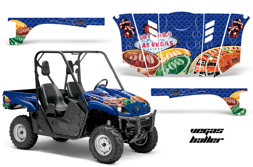UTV Graphics Kit Decal Wrap For Yamaha Rhino 450/660/700 2004-2013 VEGAS BLUE-atv motorcycle utv parts accessories gear helmets jackets gloves pantsAll Terrain Depot