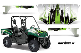UTV Graphics Kit Decal Wrap For Yamaha Rhino 450/660/700 2004-2013 CARBONX GREEN-atv motorcycle utv parts accessories gear helmets jackets gloves pantsAll Terrain Depot