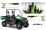 UTV Graphics Kit Decal Wrap For Yamaha Rhino 450/660/700 2004-2013 CARBONX GREEN