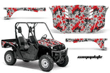 UTV Graphics Kit Decal Wrap For Yamaha Rhino 450/660/700 2004-2013 CAMOPLATE RED