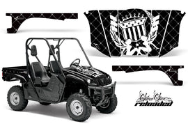 UTV Graphics Kit Decal Wrap For Yamaha Rhino 450/660/700 2004-2013 RELOADED WHITE BLACK-atv motorcycle utv parts accessories gear helmets jackets gloves pantsAll Terrain Depot