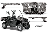 UTV Graphics Kit Decal Wrap For Yamaha Rhino 450/660/700 2004-2013 REAPER SILVER
