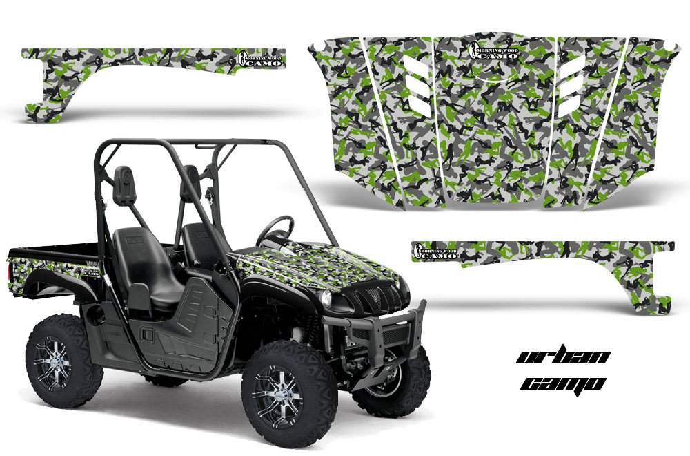 UTV Graphics Kit Decal Wrap For Yamaha Rhino 450/660/700 2004-2013 URBAN CAMO GREEN-atv motorcycle utv parts accessories gear helmets jackets gloves pantsAll Terrain Depot