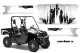UTV Graphics Kit Decal Wrap For Yamaha Rhino 450/660/700 2004-2013 CARBONX WHITE