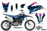 Dirt Bike Graphics Kit Decal Sticker Wrap For Yamaha TTR110 2008-2018 FRENZY BLUE