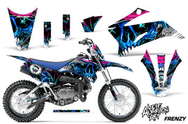 Graphics Kit Decal Sticker Wrap + # Plates For Yamaha TTR110 2008-2018 FRENZY BLUE-atv motorcycle utv parts accessories gear helmets jackets gloves pantsAll Terrain Depot