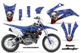 Dirt Bike Graphics Kit Decal Sticker Wrap For Yamaha TTR110 2008-2018 BONES BLUE