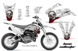 Dirt Bike Graphics Kit Decal Sticker Wrap For Yamaha TTR110 2008-2018 BONES WHITE-atv motorcycle utv parts accessories gear helmets jackets gloves pantsAll Terrain Depot