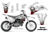 Dirt Bike Graphics Kit Decal Sticker Wrap For Yamaha TTR110 2008-2018 BONES WHITE