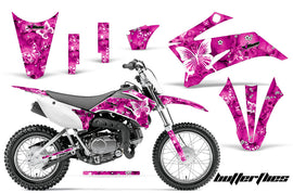 Dirt Bike Graphics Kit Decal Sticker Wrap For Yamaha TTR110 2008-2018 BUTTERFLIES WHITE PINK-atv motorcycle utv parts accessories gear helmets jackets gloves pantsAll Terrain Depot