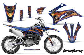 Dirt Bike Graphics Kit Decal Sticker Wrap For Yamaha TTR110 2008-2018 FIRESTORM BLUE-atv motorcycle utv parts accessories gear helmets jackets gloves pantsAll Terrain Depot