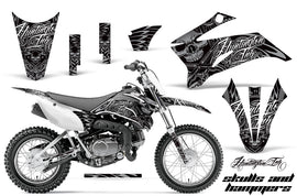 Dirt Bike Graphics Kit Decal Sticker Wrap For Yamaha TTR110 2008-2018 HISH SILVER-atv motorcycle utv parts accessories gear helmets jackets gloves pantsAll Terrain Depot