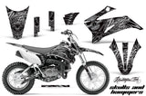Dirt Bike Graphics Kit Decal Sticker Wrap For Yamaha TTR110 2008-2018 HISH SILVER