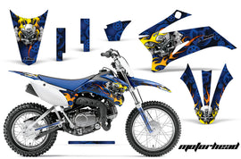 Dirt Bike Graphics Kit Decal Sticker Wrap For Yamaha TTR110 2008-2018 MOTORHEAD BLUE-atv motorcycle utv parts accessories gear helmets jackets gloves pantsAll Terrain Depot