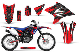 Dirt Bike Graphics Kit Decal Sticker Wrap For Yamaha TTR110 2008-2018 NUKE RED-atv motorcycle utv parts accessories gear helmets jackets gloves pantsAll Terrain Depot