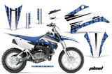 Dirt Bike Graphics Kit Decal Sticker Wrap For Yamaha TTR110 2008-2018 PLAID BLUE