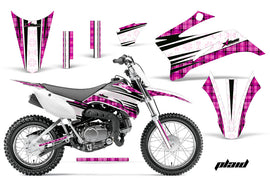 Dirt Bike Graphics Kit Decal Sticker Wrap For Yamaha TTR110 2008-2018 PLAID PINK-atv motorcycle utv parts accessories gear helmets jackets gloves pantsAll Terrain Depot