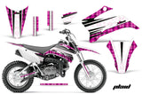 Dirt Bike Graphics Kit Decal Sticker Wrap For Yamaha TTR110 2008-2018 PLAID PINK