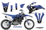 Dirt Bike Graphics Kit Decal Sticker Wrap For Yamaha TTR110 2008-2018 REAPER BLUE