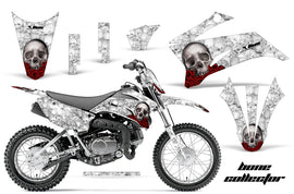 Graphics Kit Decal Sticker Wrap + # Plates For Yamaha TTR110 2008-2018 BONES WHITE-atv motorcycle utv parts accessories gear helmets jackets gloves pantsAll Terrain Depot