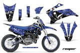 Graphics Kit Decal Sticker Wrap + # Plates For Yamaha TTR110 2008-2018 REAPER BLUE