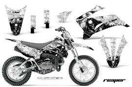 Graphics Kit Decal Sticker Wrap + # Plates For Yamaha TTR110 2008-2018 REAPER WHITE-atv motorcycle utv parts accessories gear helmets jackets gloves pantsAll Terrain Depot