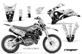 Graphics Kit Decal Sticker Wrap + # Plates For Yamaha TTR110 2008-2018 REAPER WHITE