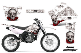 Dirt Bike Graphics Kit MX Decal Wrap For Yamaha TTR125LE 2000-2007 BONES WHITE-atv motorcycle utv parts accessories gear helmets jackets gloves pantsAll Terrain Depot