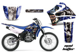 Dirt Bike Graphics Kit MX Decal Wrap For Yamaha TTR125LE 2000-2007 HATTER SILVER BLUE