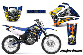 Dirt Bike Graphics Kit MX Decal Wrap For Yamaha TTR125LE 2000-2007 MOTORHEAD BLUE-atv motorcycle utv parts accessories gear helmets jackets gloves pantsAll Terrain Depot