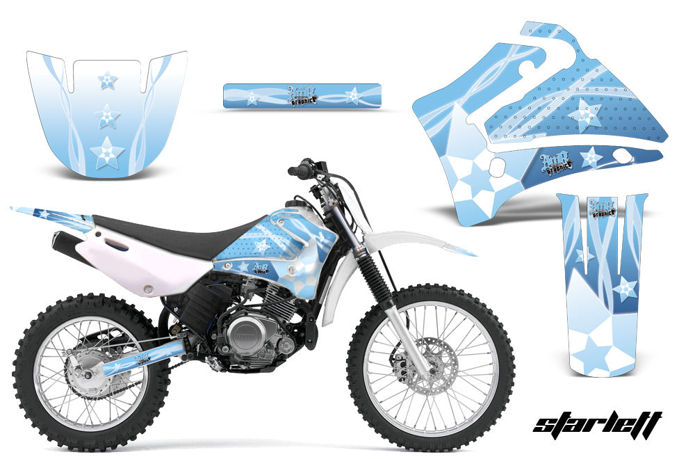 Dirt Bike Graphics Kit MX Decal Wrap For Yamaha TTR125LE 2000-2007 SLASH BLUE-atv motorcycle utv parts accessories gear helmets jackets gloves pantsAll Terrain Depot