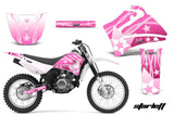 Dirt Bike Graphics Kit MX Decal Wrap For Yamaha TTR125LE 2000-2007 SLASH PINK