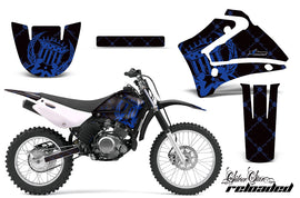 Dirt Bike Graphics Kit MX Decal Wrap For Yamaha TTR125LE 2000-2007 RELOADED BLUE BLACK-atv motorcycle utv parts accessories gear helmets jackets gloves pantsAll Terrain Depot