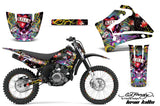 Graphics Kit MX Decal Wrap + # PlatesFor Yamaha TTR125LE 2000-2007 EDHLK BLACK
