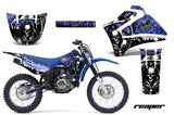 Graphics Kit MX Decal Wrap + # PlatesFor Yamaha TTR125LE 2000-2007 REAPER BLUE