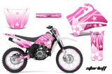Graphics Kit MX Decal Wrap + # PlatesFor Yamaha TTR125LE 2000-2007 SLASH PINK