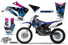 Dirt Bike Graphics Kit MX Decal Wrap For Yamaha TTR125LE 2008-2018 FRENZY BLUE-atv motorcycle utv parts accessories gear helmets jackets gloves pantsAll Terrain Depot