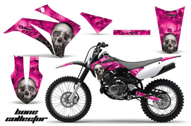 Dirt Bike Graphics Kit MX Decal Wrap For Yamaha TTR125LE 2008-2018 BONES PINK-atv motorcycle utv parts accessories gear helmets jackets gloves pantsAll Terrain Depot