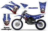 Graphics Kit MX Decal Wrap + # Plates For Yamaha TTR125LE 2008-2018 BONES BLUE