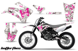 Dirt Bike Graphics Kit MX Decal Wrap For Yamaha TTR125LE 2008-2018 BUTTERFLIES PINK WHITE-atv motorcycle utv parts accessories gear helmets jackets gloves pantsAll Terrain Depot