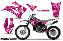 Dirt Bike Graphics Kit MX Decal Wrap For Yamaha TTR125LE 2008-2018 BUTTERFLIES WHITE PINK-atv motorcycle utv parts accessories gear helmets jackets gloves pantsAll Terrain Depot