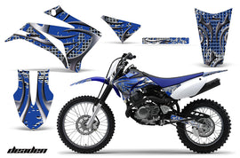 Dirt Bike Graphics Kit MX Decal Wrap For Yamaha TTR125LE 2008-2018 DEADEN BLUE-atv motorcycle utv parts accessories gear helmets jackets gloves pantsAll Terrain Depot
