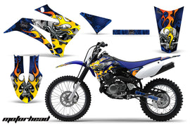 Dirt Bike Graphics Kit MX Decal Wrap For Yamaha TTR125LE 2008-2018 MOTORHEAD BLUE-atv motorcycle utv parts accessories gear helmets jackets gloves pantsAll Terrain Depot