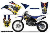 Dirt Bike Graphics Kit MX Decal Wrap For Yamaha TTR125LE 2008-2018 MOTORHEAD BLUE