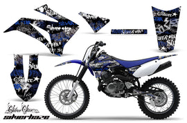 Dirt Bike Graphics Kit MX Decal Wrap For Yamaha TTR125LE 2008-2018 SSSH BLUE BLACK-atv motorcycle utv parts accessories gear helmets jackets gloves pantsAll Terrain Depot