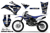Dirt Bike Graphics Kit MX Decal Wrap For Yamaha TTR125LE 2008-2018 SSSH BLUE BLACK