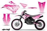 Graphics Kit MX Decal Wrap + # Plates For Yamaha TTR125LE 2008-2018 STARLETT PINK